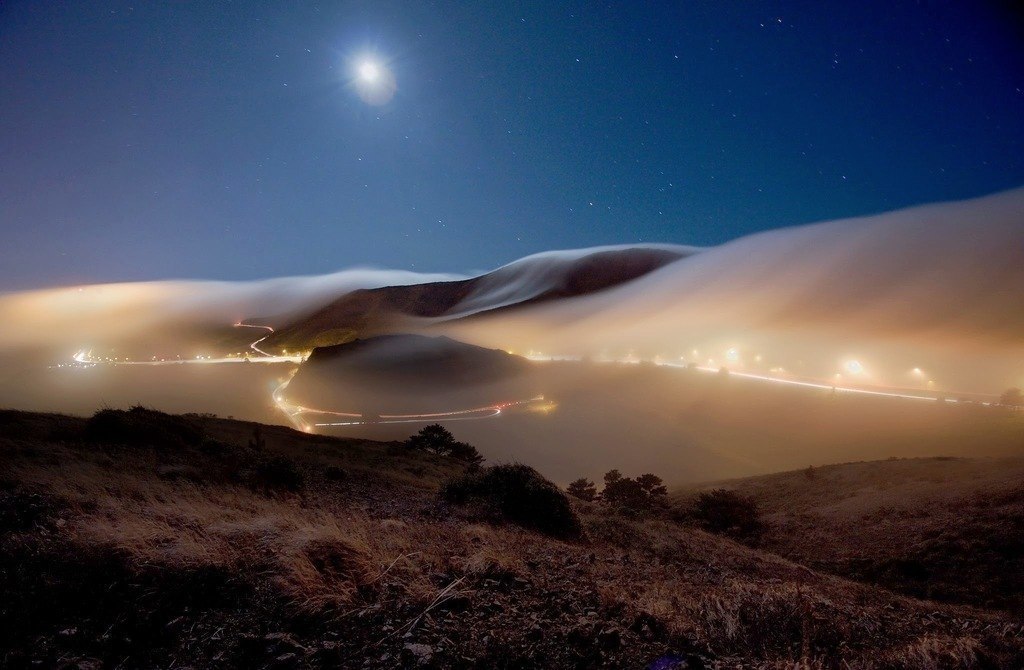 Evening in San Francisco, California, USA