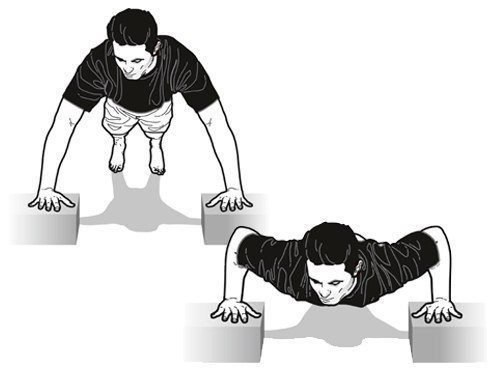 Вот тебе убойный комплекс из отжиманий, забирай на стенку!. 1)Коробки: качаем грудную клетку.<br>Отжимание – дело полезное, но если усложнить задачу, ты сразу же почувствуешь прилив сил к торсу. Отожмись четырежды по 8-10 раз. Нет ничего проще? Тогда пере