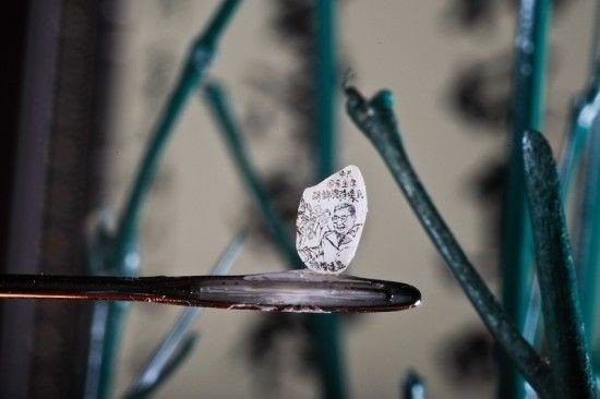 Потрясающие миниатюрные шедевры на зернах риса - 4