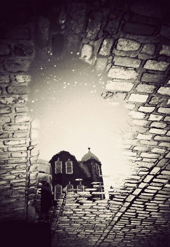 London in reflections puddles - 6