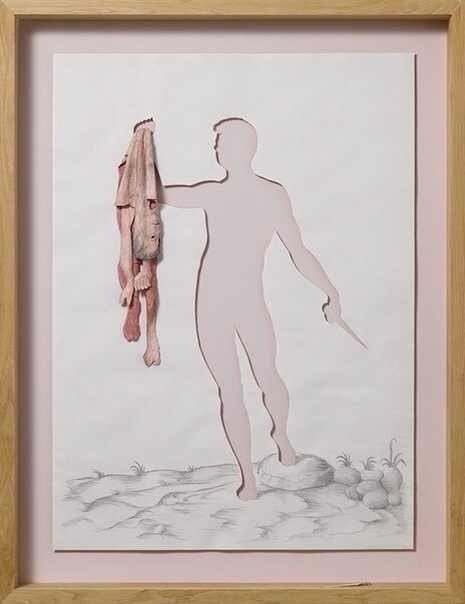 Скульптуры из одного листа бумаги. Датский художник Питер Каллесен создает невероятные произведения искусства из одного листа бумаги формата А4. Вырезая и складывая, он создает невероятные сцены из самого простого материала – бумаги - 7