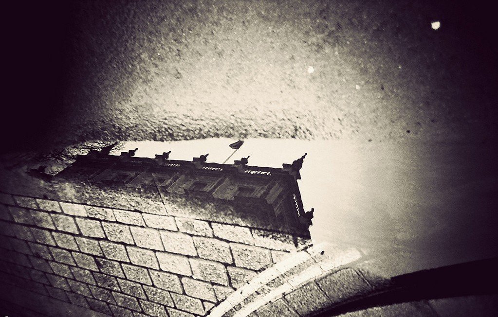 London in reflections puddles - 7