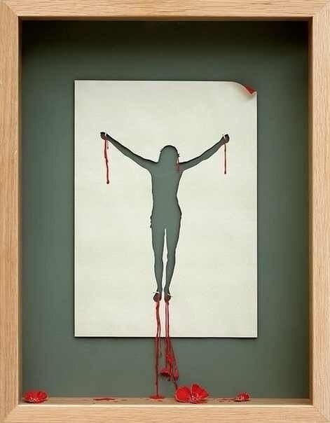 Скульптуры из одного листа бумаги. Датский художник Питер Каллесен создает невероятные произведения искусства из одного листа бумаги формата А4. Вырезая и складывая, он создает невероятные сцены из самого простого материала – бумаги - 9