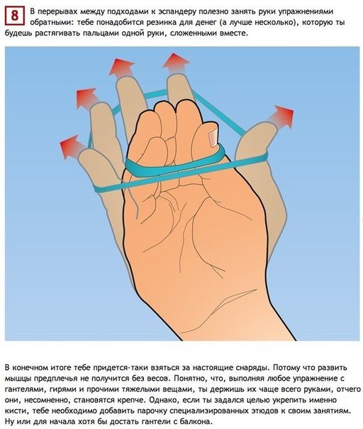 Как натренировать руки, прилагая минимум усилий. Если ты любишь вслед за официальной пропагандой повторять, что стране нужна твердая рука, то почему бы не перейти от причитаний к делу?. Текст: Вероника Ненашева<br>Иллюстрации: Лариса Четверткова. Руки чел - 7
