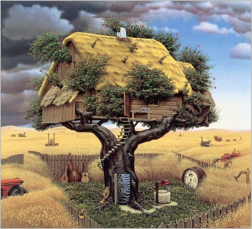 Безудержная фантазия в картинах польского художника Яцека Йерки - 5