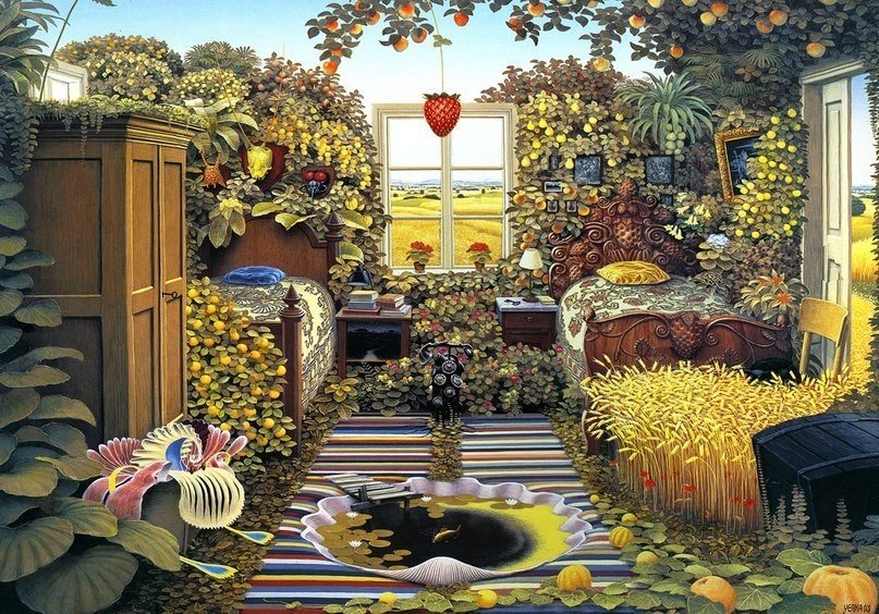 Безудержная фантазия в картинах польского художника Яцека Йерки - 6