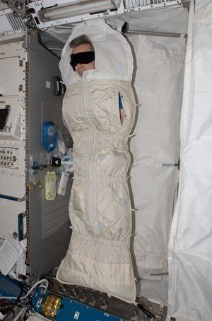 That's how astronauts sleep on the ISS!