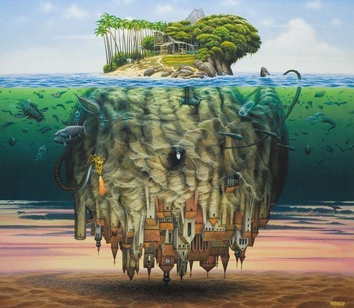 Безудержная фантазия в картинах польского художника Яцека Йерки - 8