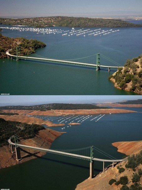 О масштабах засухи в Калифорнии