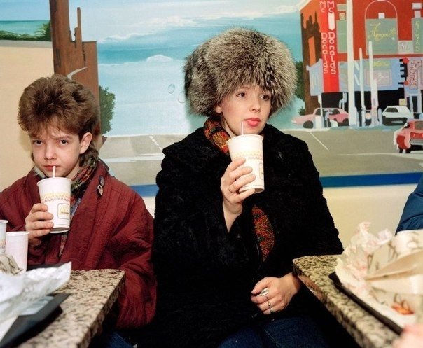 Первый McDonald’s в Москве, 1992 г