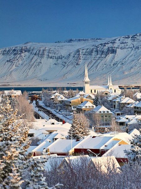 Зимовий Рейк'явік, Ісландія