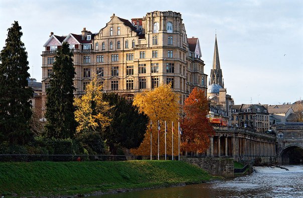 Осень в городе Бат, графство Сомерсет, Англия - 5