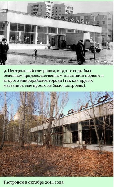 Город Припять: до и после. - 8