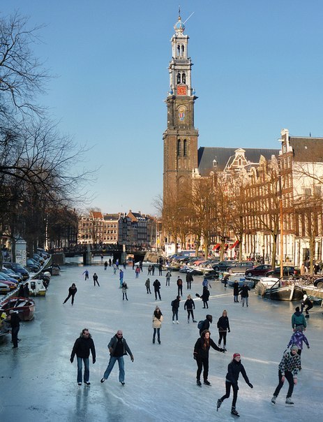 Прогулка по зимнему Амстердаму, Нидерланды - 7