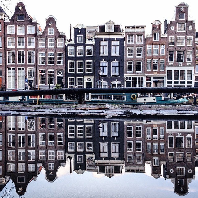 Уютный город Амстердам, Голландия