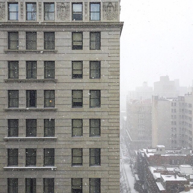 Нью Йорк в снежную погоду