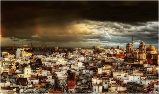 Cadiz is a city in the south-west of Spain
