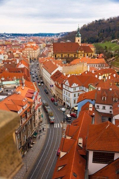 Colorful roofs of Prague