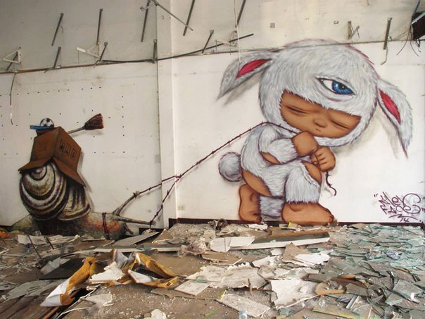 Увлекательный стрит-арт от Сандаро Томас - 5