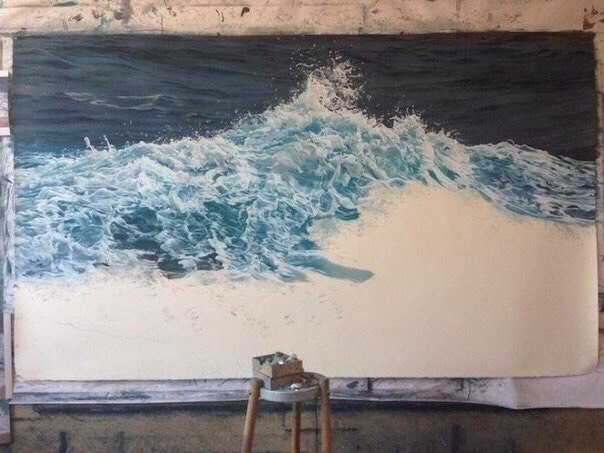 Гиперреалистичные картины моря от художницы Zaria Forman из Гренландии