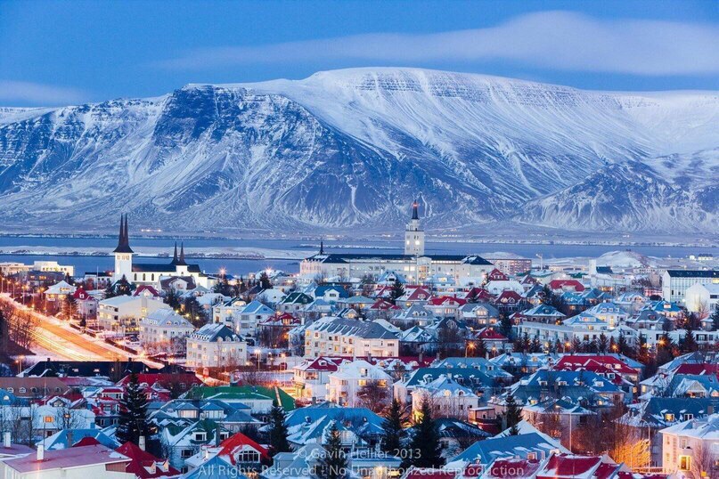 Зимовий Рейк'явік, Ісландія