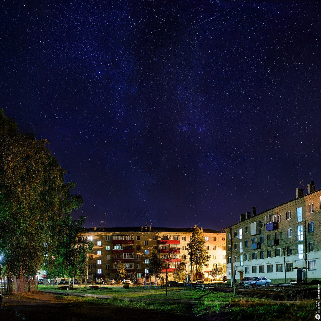 Млечный Путь над домом <br>Приютово, Башкортостан