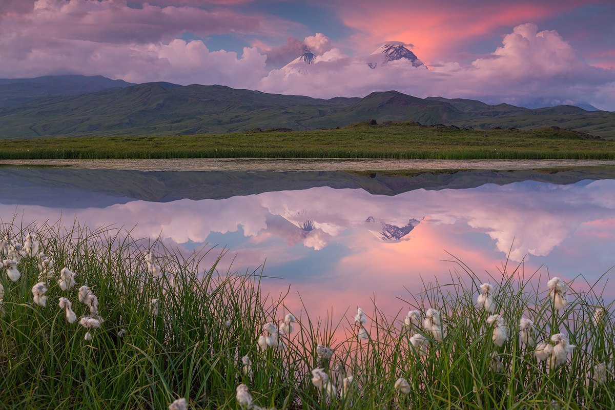 «Закат в Долине великанов». Камчатка.