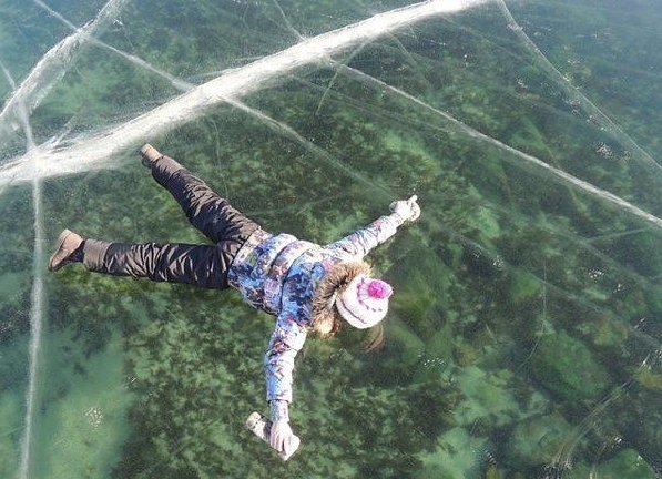 Ощущение полета, озеро Байкал