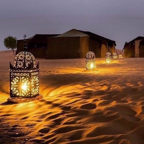 Вечер в пустыне.