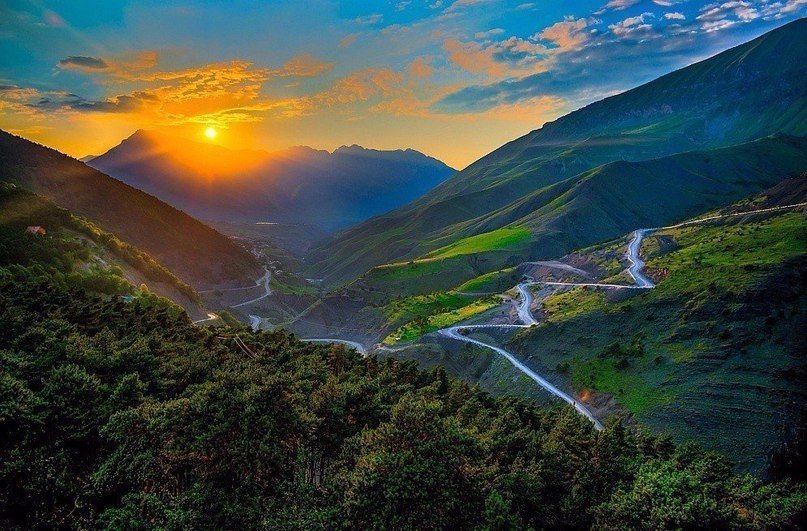 Долина реки Армхи, Ингушетия, Россия