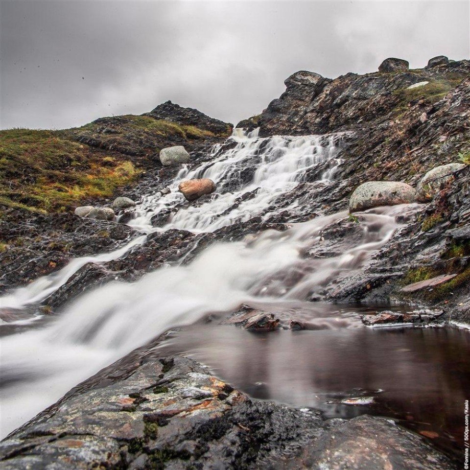Мурманская область. Воды и скалы полуостровов Средний и Рыбачий. <br>Сентябрь 2016г. - 5