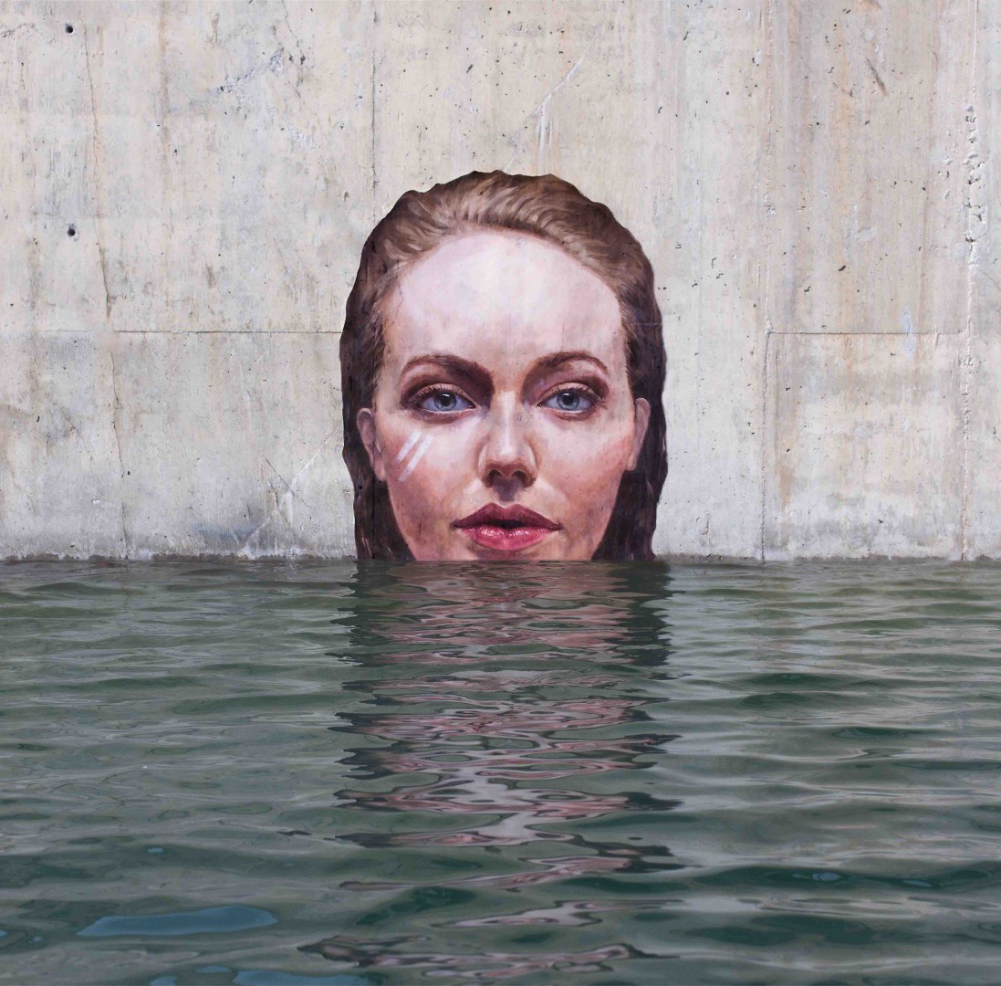 Чувственные стрит-арт портреты от гавайского художника Sean Yoro. 