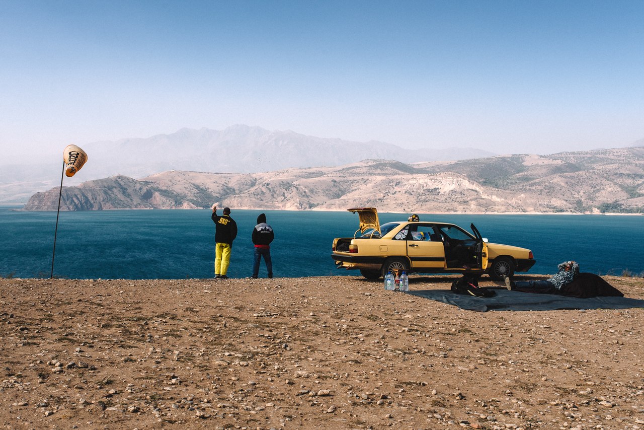 Отдых парапланеристов<br><br>Чарвакское водохранилище. Узбекистан, Ташкентская область.