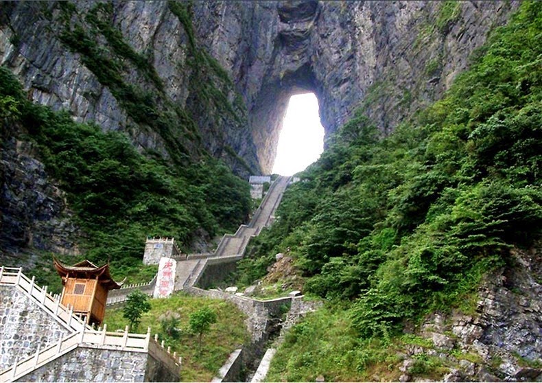 Лестница Небесных Врат, Tianmenshan, Чжанцзяцзе, Китай