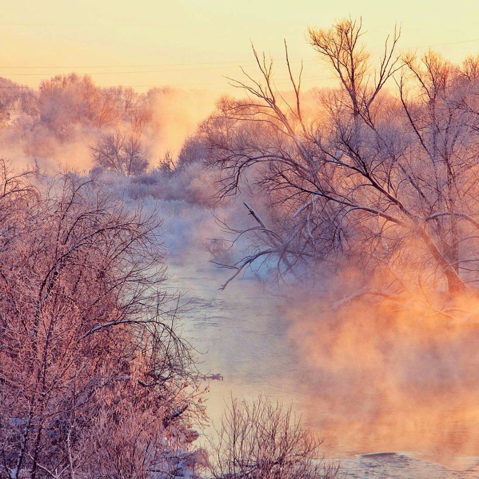 Закат на реке Миасс, Челябинск