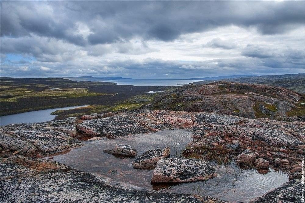 Мурманская область. Воды и скалы полуостровов Средний и Рыбачий. <br>Сентябрь 2016г. - 6