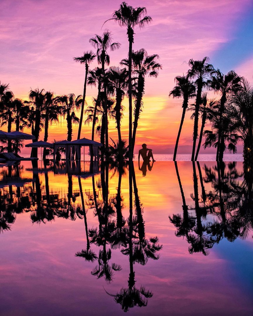 Закат на пляже Hilton Los Cabos, Мексика<br><br>Фото: Jacob Riglin