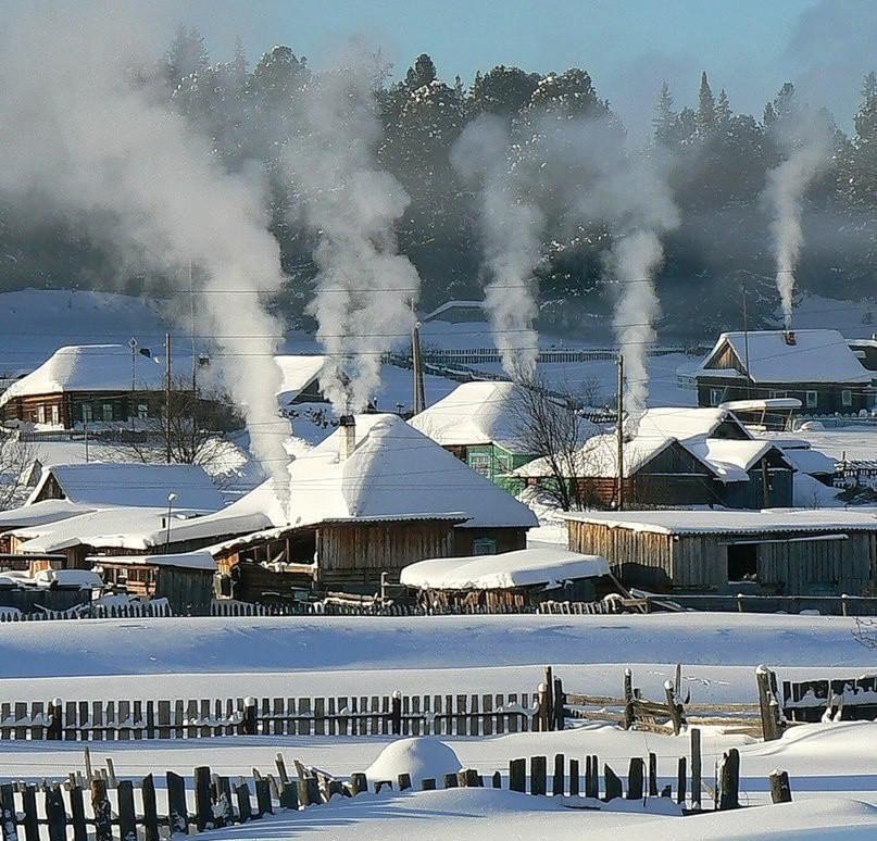 Банный день в деревне.. Это запах веника и дыма от дров в морозном воздухе…