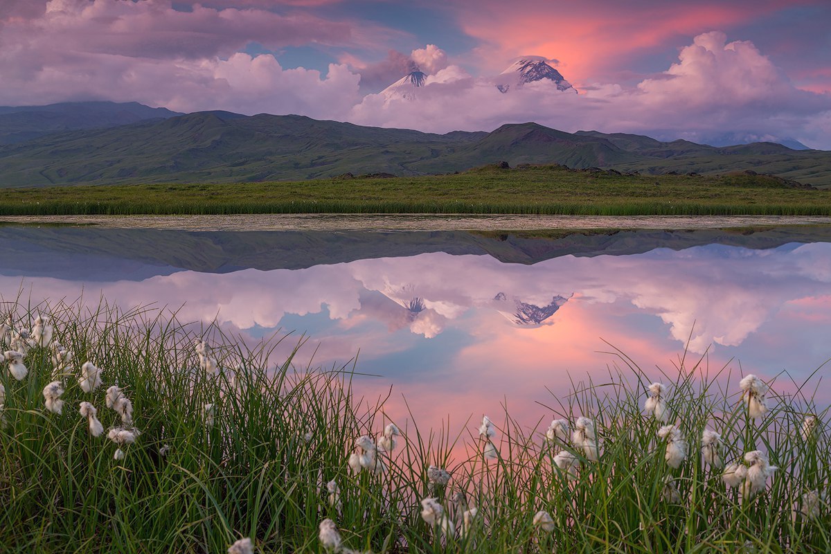 «Закат в Долине великанов». Камчатка.