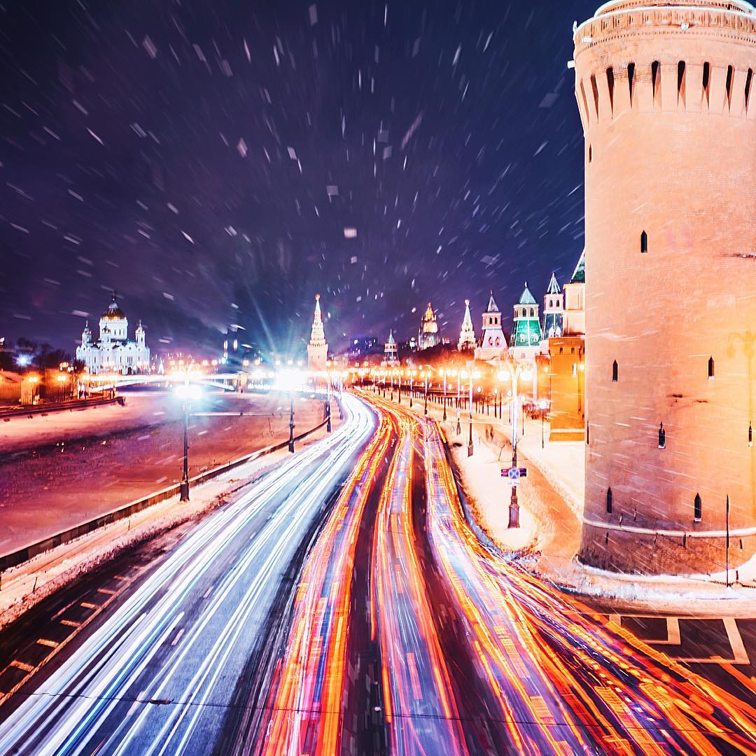 Динамика ночного города...