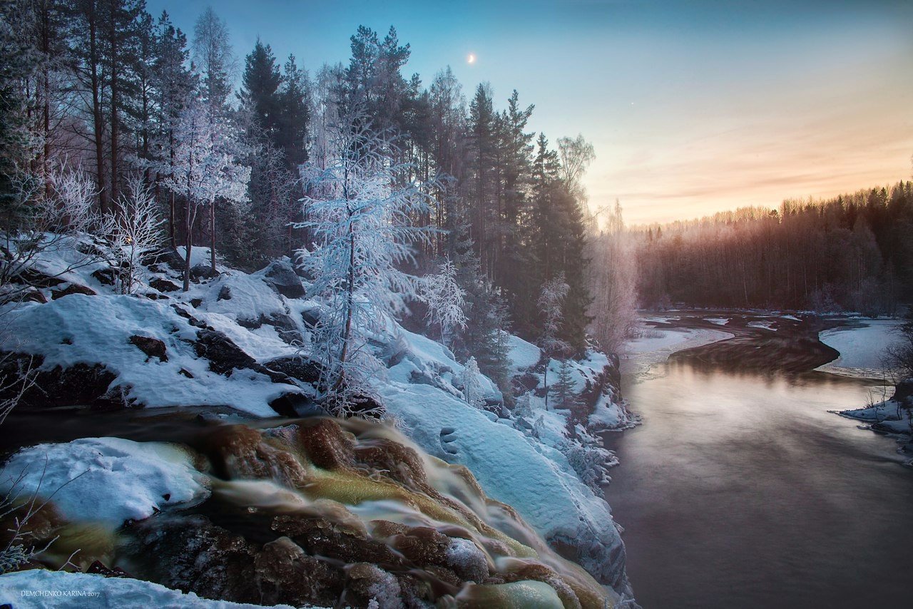 Водопад Кивач, Карелия
