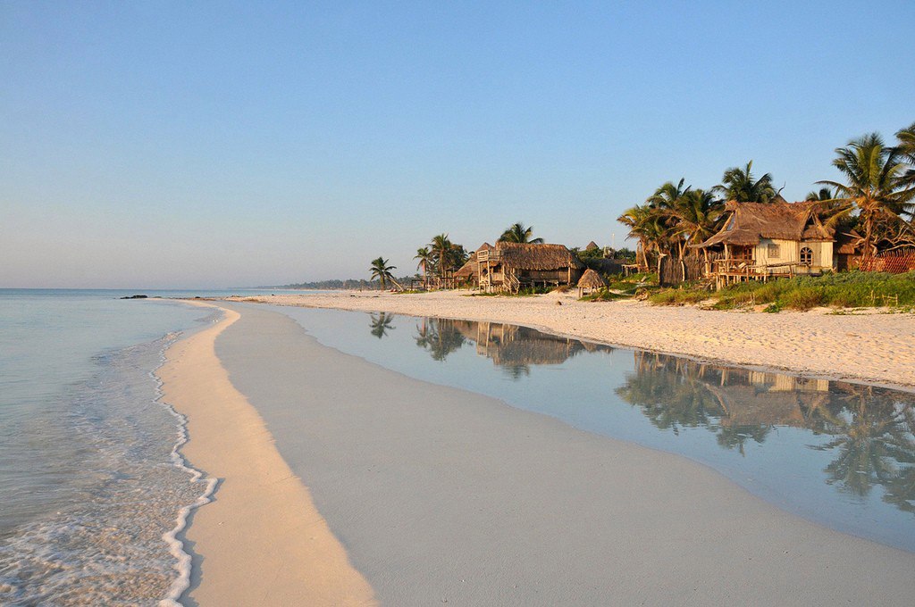 Чистейший пляж, Тулум, Мексика.