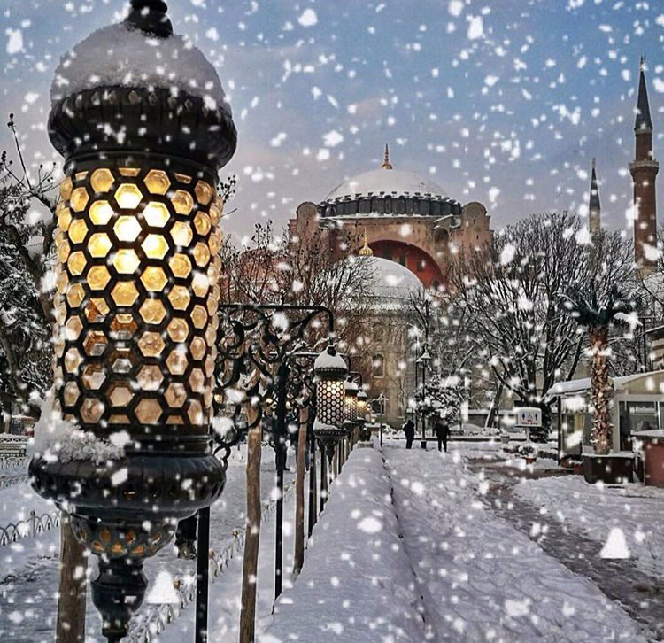 Когда в Стамбуле снегопад