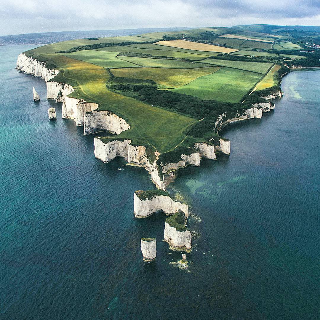 Old Harry Rocks, Великобритания<br><br>Вокруг Света в Instagram @roundtheworld2