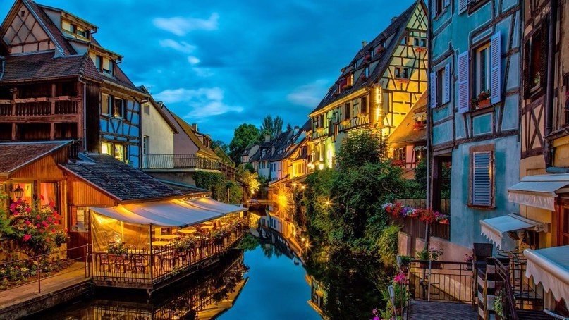 Сказочный эльзаский городок Кольмар, Франция