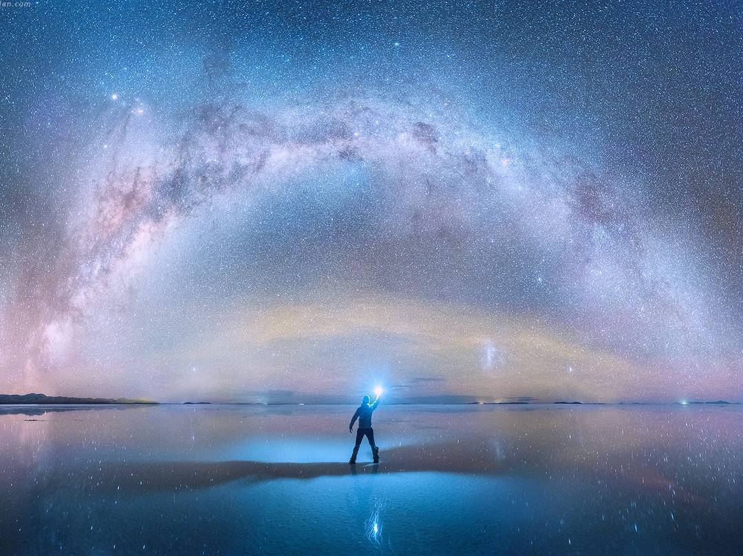 Звездное зеркало.<br>Боливия, солончак Уюни