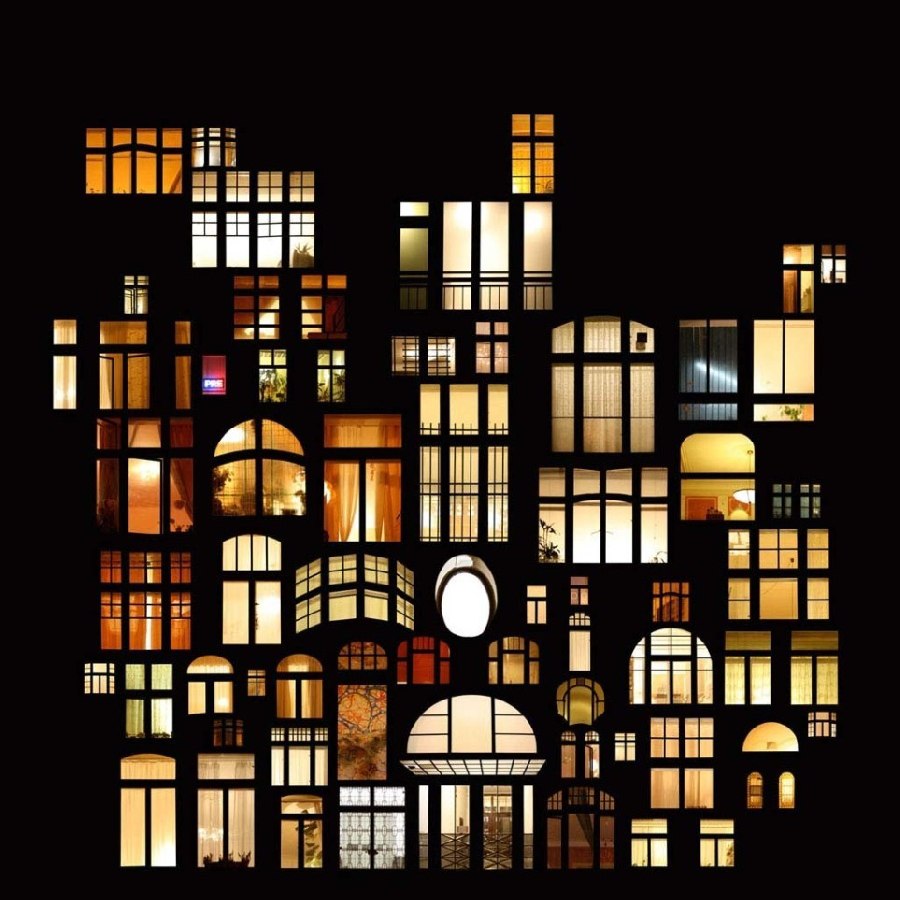 Окна Праги ночью, Чехия.<br>Фотограф - Анна Мезон