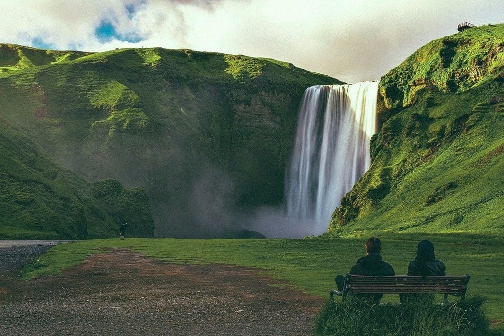 Скамейка для размышлений. Исландия.