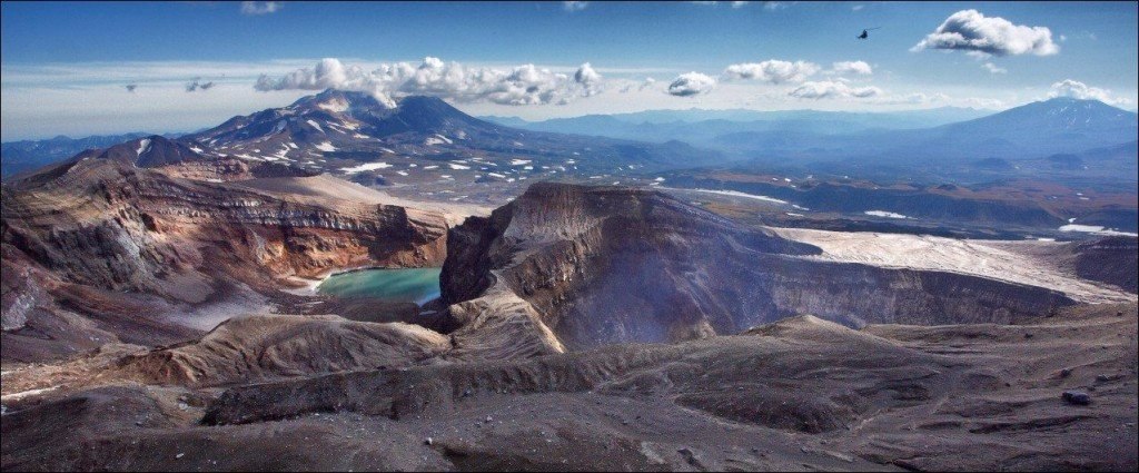 Вулкан Горелый, Камчатка.