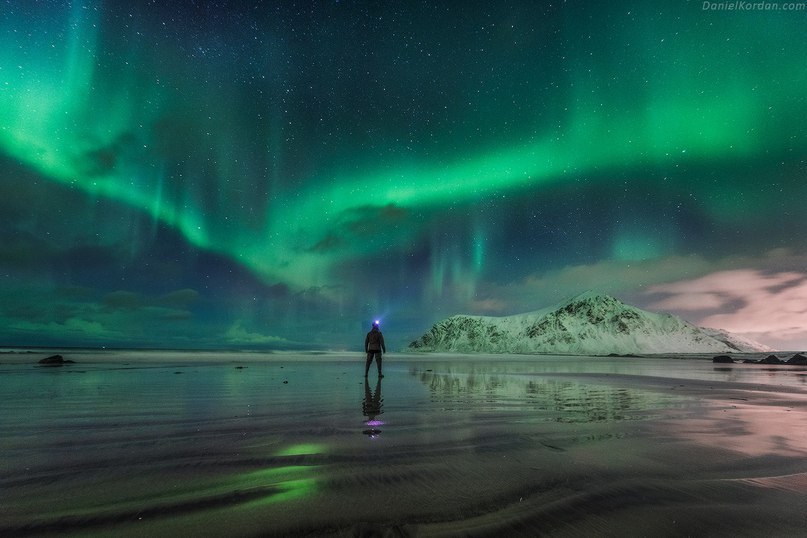 Полярное сияние над Лофотенскими островами, Норвегия. - 5